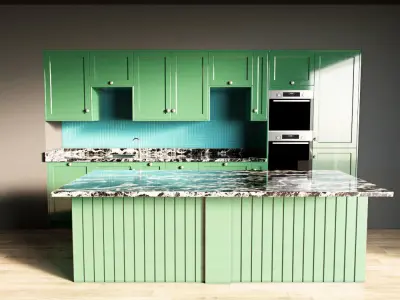 88-Kitchen4 glossy 8 3D model