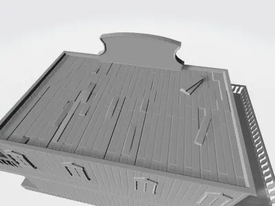 Wild west hotel 3D print model