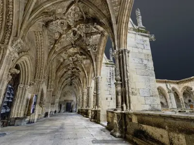 Gothic cathedral cloister full photogrammetry scan 3D model