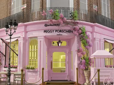peggy porschen cafe london 3D model