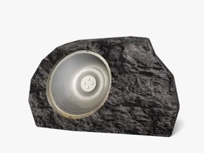 Stone Solar Spot Light 3D model