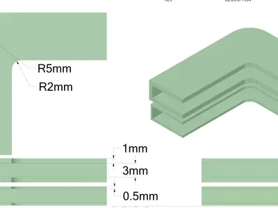 Creality K1 Series Door Protector and Vibration Damper 3D print model