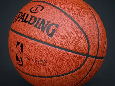 Spalding NBA Official Basketball Game Balls Pack 3D model