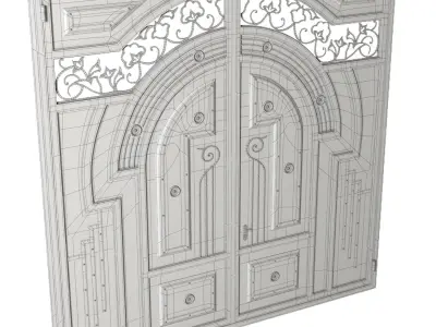 Classic Gate Low-poly 3D model