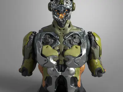BOT-040420 BUST 3D print model