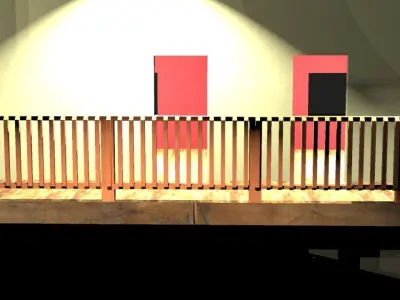 shop with living space  3D model