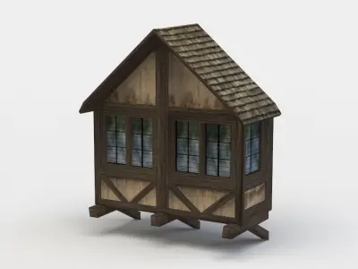 House oriel Low-poly 3D model