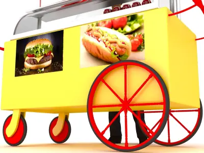 Street Food 4K 3D model