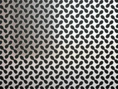 Silver Metal Grill Transparent PBR Seamless Texture 2