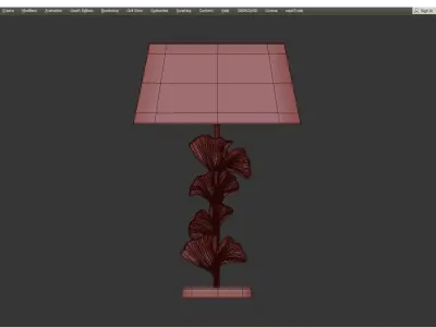 Gold Gingko Leaves Table Lamp Liang and Eimil Java Low-poly 3D model
