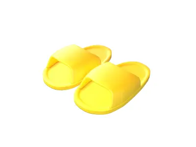 Kids Flip Flops v1 001 Low-poly 3D model
