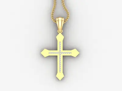 Cross Light Gold 4CP057 3DM STL 3D print model purchase