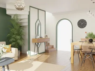 Living Room Realistic 3D model