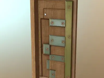 Door 04 Low-poly 3D model buy