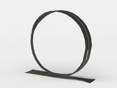 Road loop Low-poly 3D model