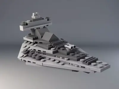 Lego Mini Star Destroyer 3D model