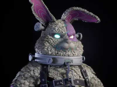 DEAD BUNNY 3D MODEL 3D model