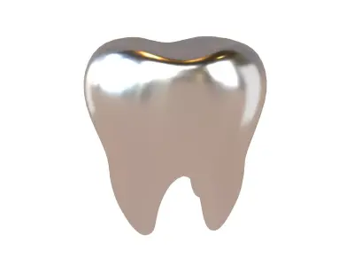 Tooth Emoji v1 006 Low-poly 3D model