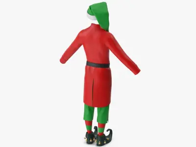  Christmas Elf Costume with Bells Male 2 