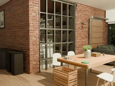 interior flat Free 3D model