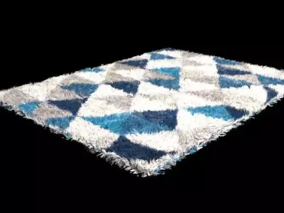 Printed Carpet  Low-poly 3D model