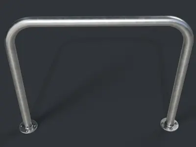 Bike Rack 16 PBR Game Ready Low-poly 3D model