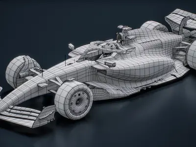  Haas F1 VF-25 2025 Formula 1 Race Car 