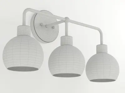 Shades of Light Young House Love Bubble Vanity Light 3 3D model