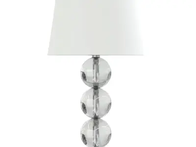 Glass Table Lamp 3D Model 3D model
