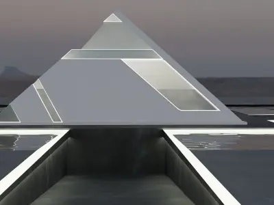 LYX PYRAMID HOUSE 3D MODEL Low-poly 3D model