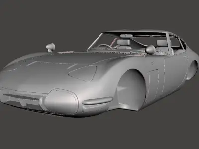 Toyota 2000GT MF10 1967 3D print model
