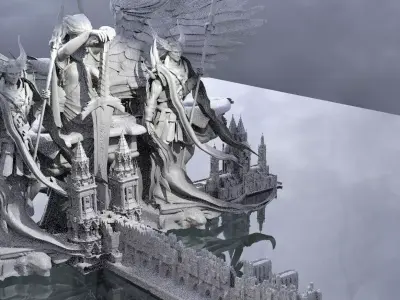 Angelic bridge to archons abode 3D model