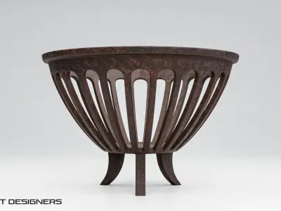 Cast Iron Fire Brazier 3D model