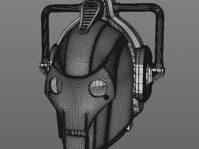 Cyberman - Cyber Leader Helmet 3D print model