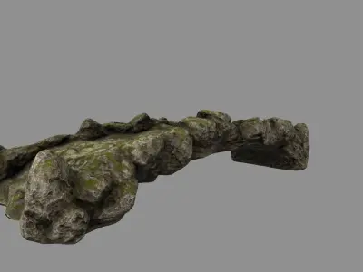 old bridge 01 Low-poly 3D model