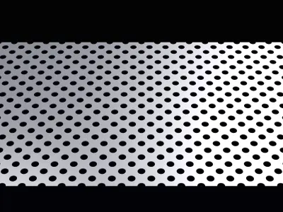 Perforated panel with 25 percent opening 25O82 3D model