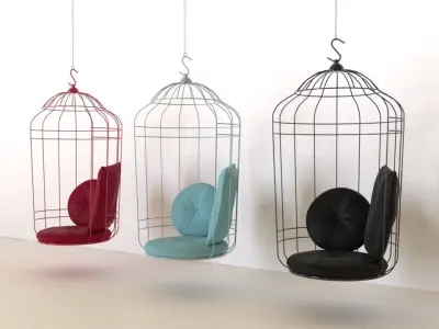 Hanging Cageling Chair by Ontwerpduo Free 3D model