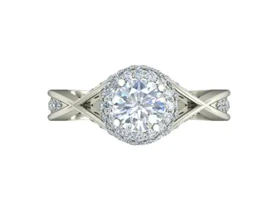 Women Wedding Engagement Twisted  Ring 3D print model purchase