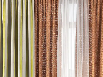 Curtain Set 126 3D model