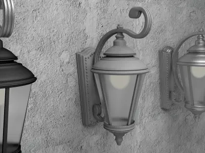 Street Wall Lamp 3D model purchase