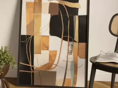 Painting by the Wall 3D model