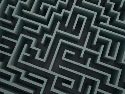 Square Maze 3D model