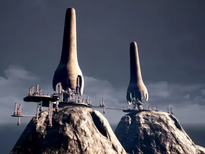 star wars sci-fi Mygeeto stuff Low-poly 3D model