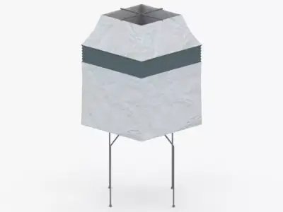 1408 - Paper Lamp Low-poly 3D model