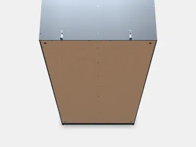 BRIMNES Glassdoor cabinet Low-poly 3D model