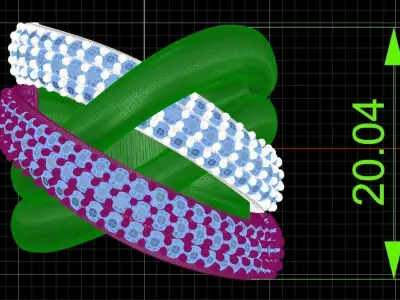 Crossover ring  3D print model