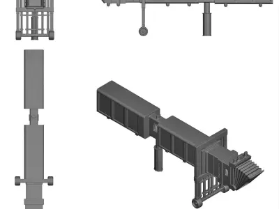 airport air bridge  3D print model