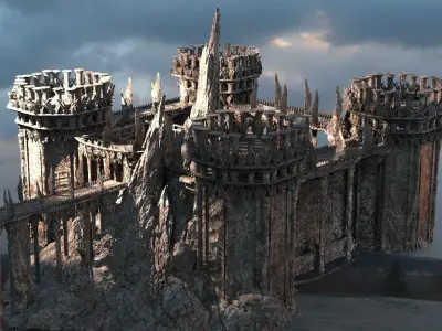 Desert Fort Otteman empire 2 3D model