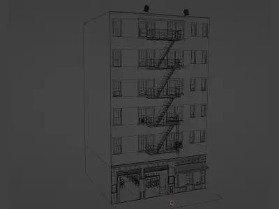 City Building Photo Real 3D model