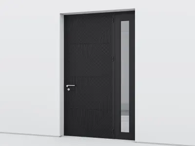 Aluminium door 276 3D model
